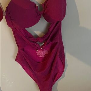 Victoria's Secret Magenta One-Piece Swimsuit